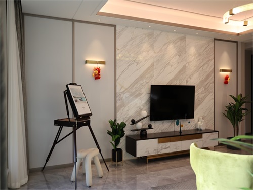 實(shí)景拍攝丨龍辰·九悅灣125㎡輕奢裝修實(shí)景圖