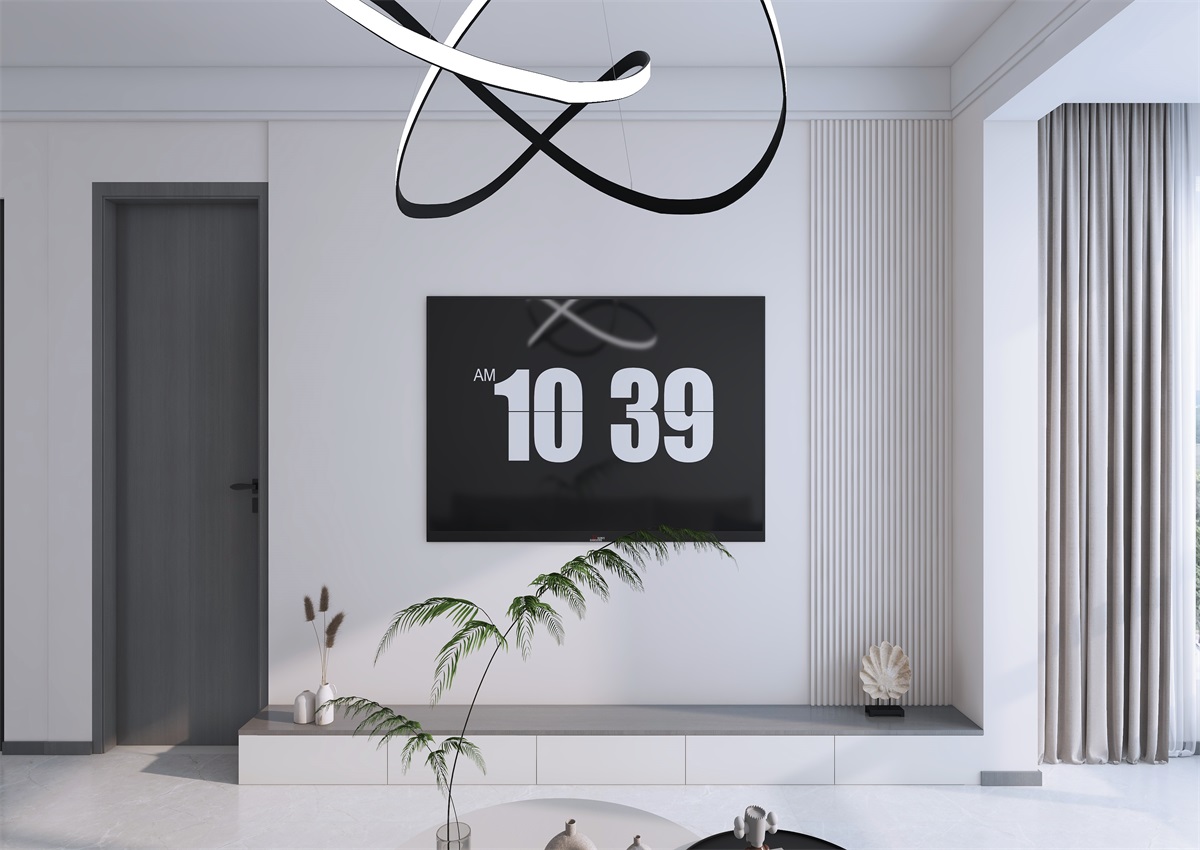 攬秀苑110㎡ | 小戶型裝修模板來了！現(xiàn)代簡約風(fēng)+黑白灰百看不膩