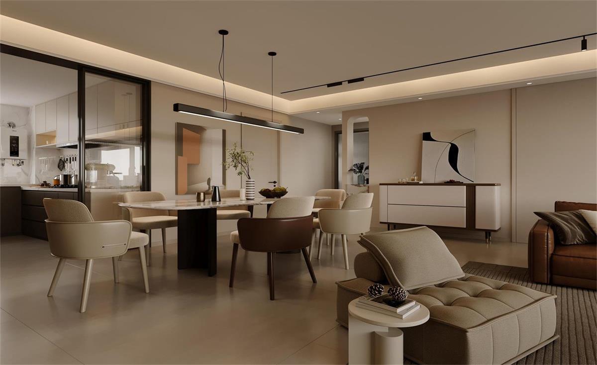 中海華樾 | 現(xiàn)在裝修都內(nèi)卷成這樣了？！從玄關(guān)就開始美哭的143㎡現(xiàn)代風(fēng)