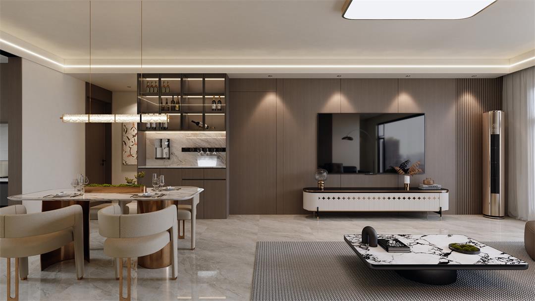 中海觀園132㎡ | 拯救審美疲勞！暖棕意式風(fēng)的家，溫暖又松弛