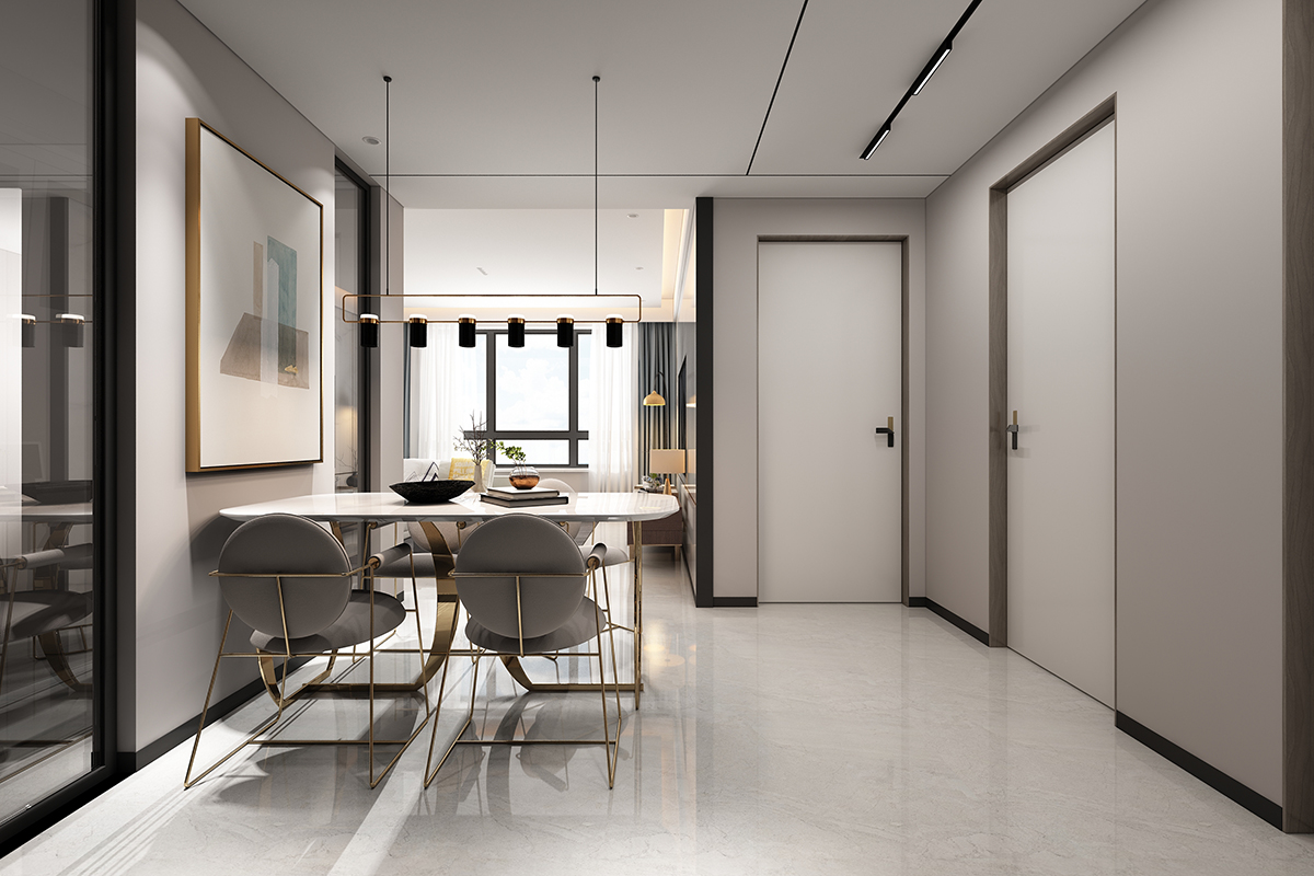 銀川裝修-輕奢風格裝修效果圖3